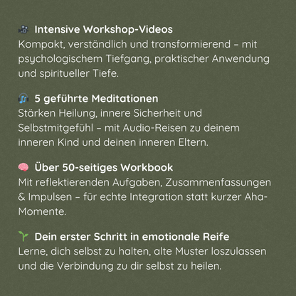 Innere Kind Reifung & Heilung - Workshop